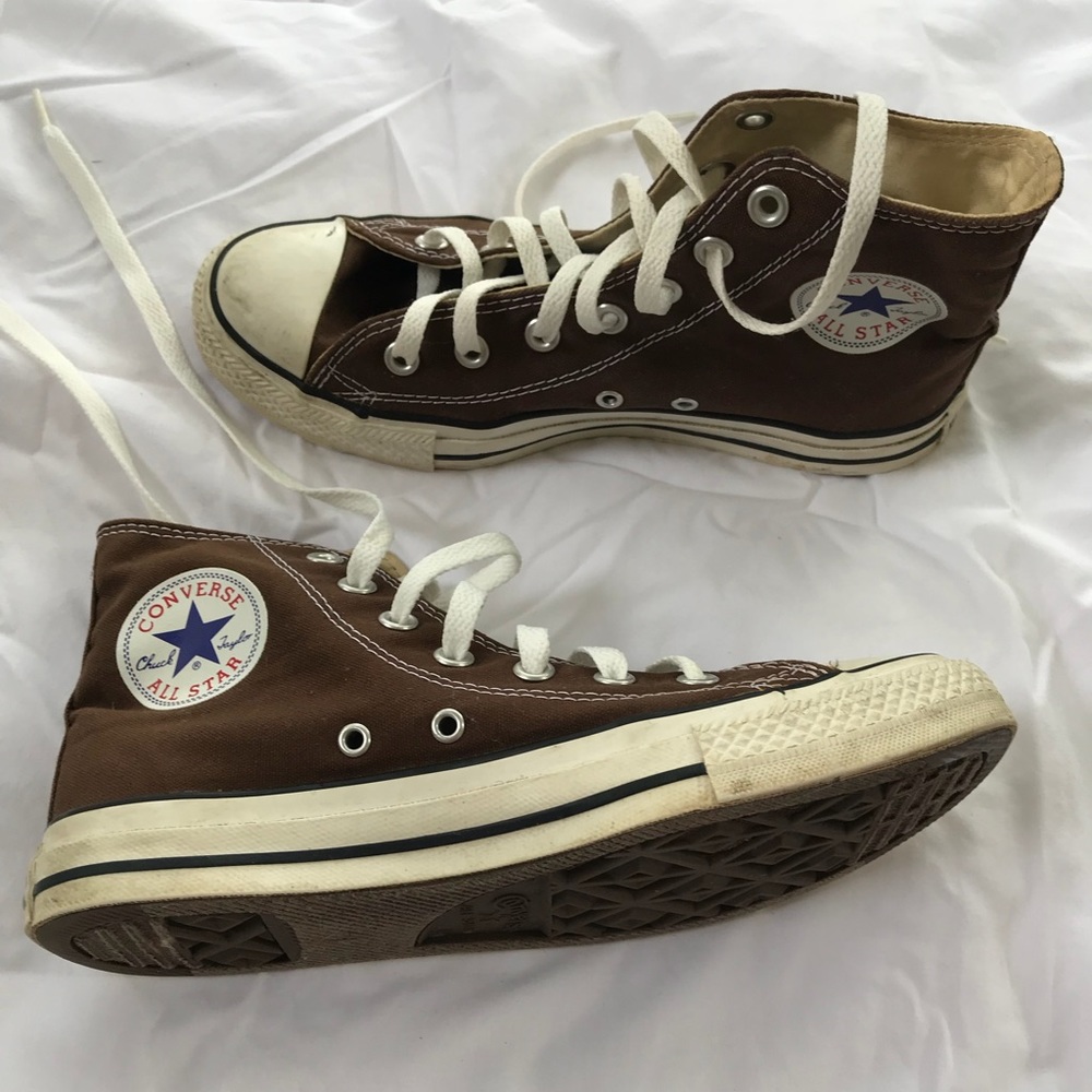 Brown High Top Converse